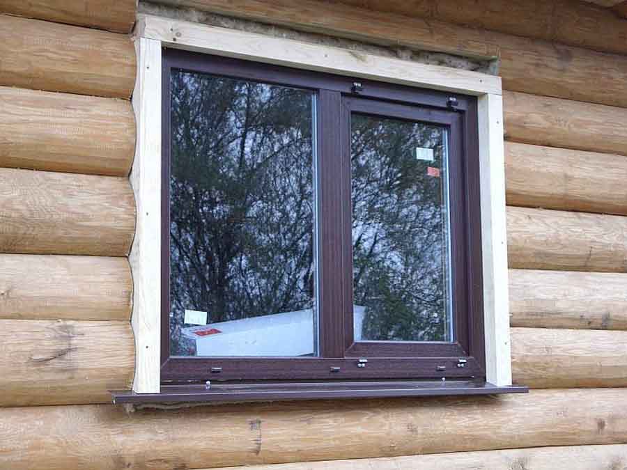 Как установить окна в деревянном доме